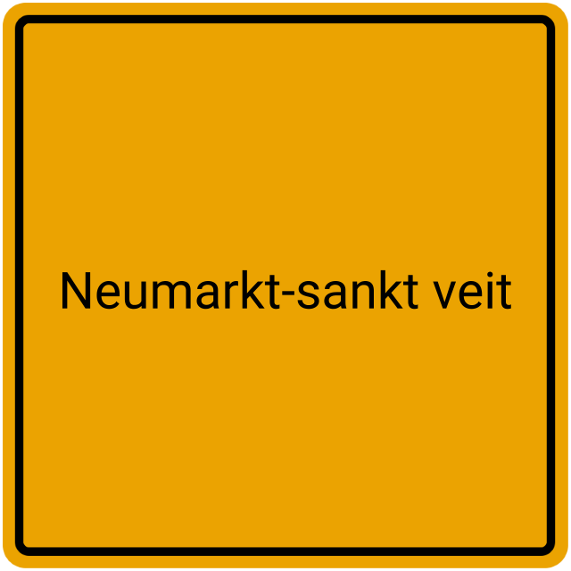 Meldebestätigung Neumarkt-Sankt Veit